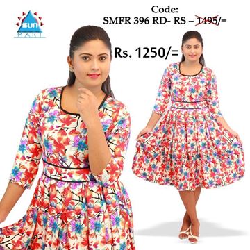 Picture of Long sleeves box pleated frock