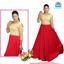Picture of Red & Gold mixed Long Maxi dress