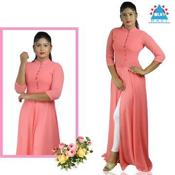 Picture of High necked long  kurtha top with legging