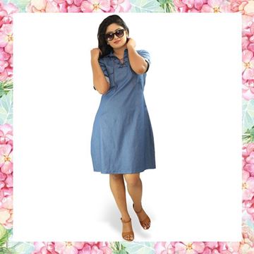 Picture of Denim Tie-up Frock