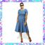 Picture of Chambray short frock with metal buttons
