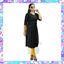 Princess line cut open black color top