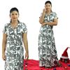 Picture of Collared Printed Linen A-line Maxi Dress