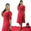 Picture of Sweet Heart necked Puff Sleeve Short Frock