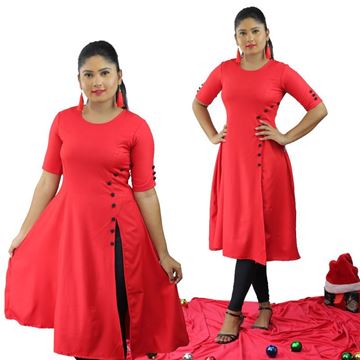 Picture of Princess Line Long Top with Buttons