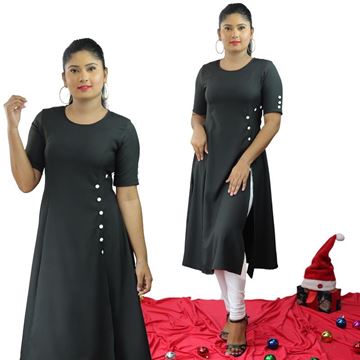 Picture of Princess Line Long Top with Buttons