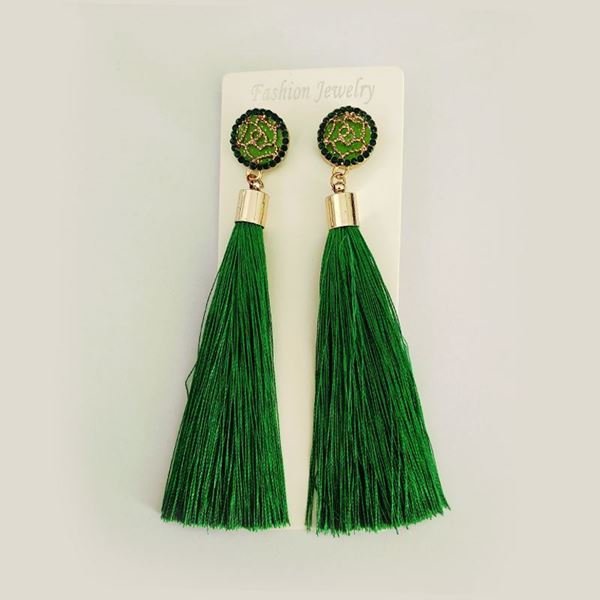 Picture of LYDIA LARGE TASSEL EARRINGS