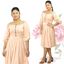 Picture of Off Shoulder long puff sleeves short frock with pleats