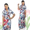 Picture of A-line Maxi Dress with Floral Designed