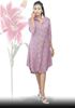 Picture of Printed Designed Shirt Dress with Long Sleeves