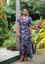 Picture of Cross Over Cocktail Maxi Frock with Frilled Sleeves