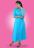Picture of Collared Long Sleeves A-line Maxi Dress