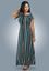Picture of Striped Designed Off-shoulder A-line Maxi Dress