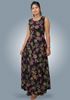 Picture of Backside Designed Round Necked Sleeveless Maxi Dress