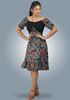 Picture of Off Shoulder Frilled Hem Short Frock with Puff Sleeves