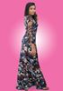 Picture of Round Necked Long Sleeves Designed Maxi Frock