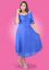 Picture of Front Knotted Short Flared  Party Dress with Puff Sleeves