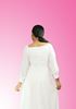 Picture of Off Shoulder Long Puff Sleeves Flared Maxi Party Dress