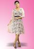 Picture of Sweet Heart Necked Full Lace Short Dress with Three-quarter Sleeves