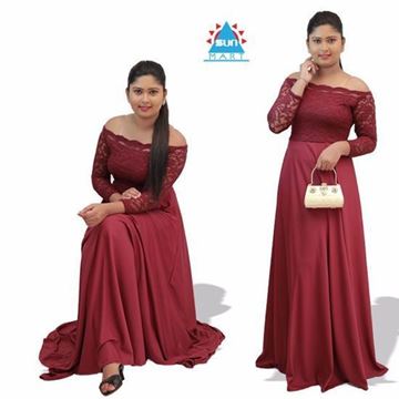 Picture of off shoulder maxi dress