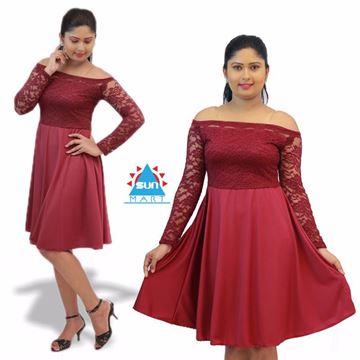 Picture of off shoulder short dress