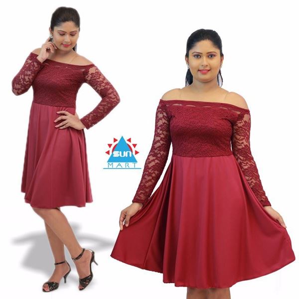 Picture of off shoulder short dress