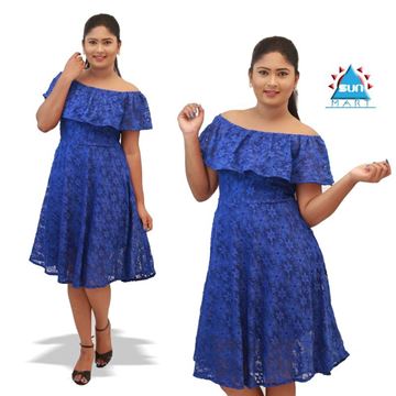 Picture of Lace frilled short dress