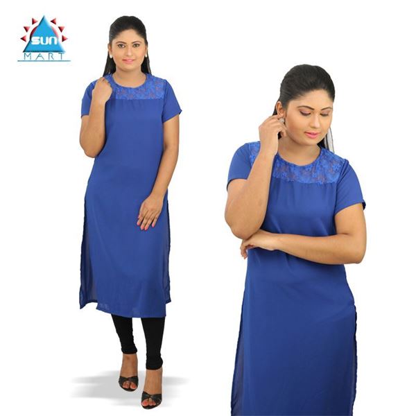 Picture of Laced mixed kneel lenght kurtha