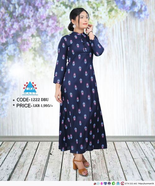 Picture of High Necked long Sleeves A-line Tops