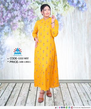 Picture of High Necked long Sleeves A-line Tops