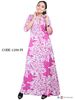 Picture of Chinese Collared Three Quarter Sleeves Printed Designed A-line Maxi Dress
