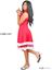 Picture of Two Color Short Frock with Net
