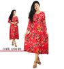 Picture of Round Necked Long Sleeves floral Three Quarter Frock