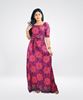 Picture of Linen Floral maxi dresses