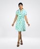 Picture of Short sleeve Buttoned up Top Dress