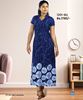 Picture of V-necked Chinese Collared Maxi Dress