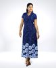 Picture of V-necked Chinese Collared Maxi Dress