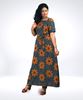 Picture of Linen Floral maxi dresses
