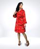 Picture of Long Sleeve Front Bottoned Short Dress