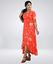 Picture of Three Quarter Sleeve Floral Maxi Dress