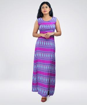 Picture of Sleeveless Printed Maxi Dress