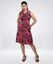 Picture of Sleeveless Printed Short Dress With Side Pockets