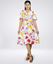 Picture of Side Knot Short Dress with Short Bell Sleeves