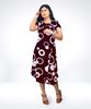 Picture of Short Sleave Printed Midi Dress