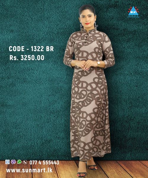 Picture of High Necked Long New Maxi Dress