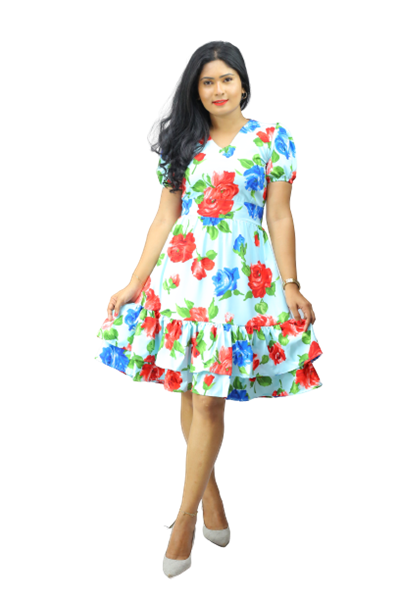 Picture of Short Sleeves New  Short  Dress