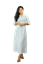 Picture of Stripe Designed Maxi Dress with Belt