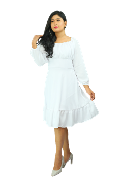 Picture of Georgette Long Sleeves New Short Frock