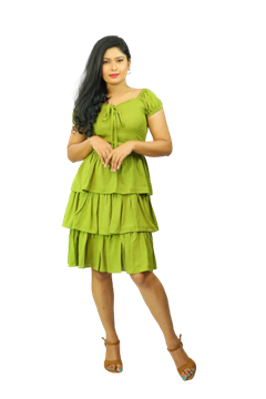 Picture of Short Sleeves New Short Frock