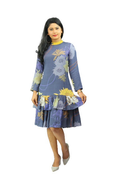 Picture of Long Sleeves New Short Dress